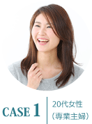 ケース1 20代女性(専業主婦)